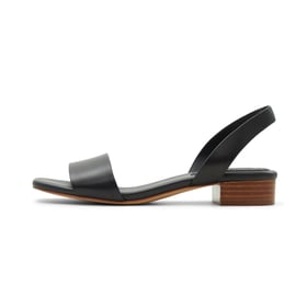 Women Heeled Sandals Slingback Open Square Toe Low Heeled Sandals Slip On Summer Shoes