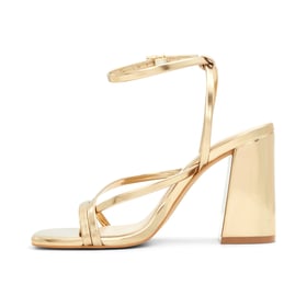 Women Heeled Sandals Ankle Strap Open Square Toe Block Heels Sandals With Buckle Shoes