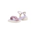 Women Heeled Sandals Wide Strap Open Toe Thick Heels Sandals With Buckle Summer Shoes - Purple