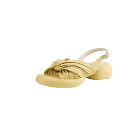 Women Slingback Sandals Knot Open Toe Thick Heels Sandals Slip On Summer Shoes