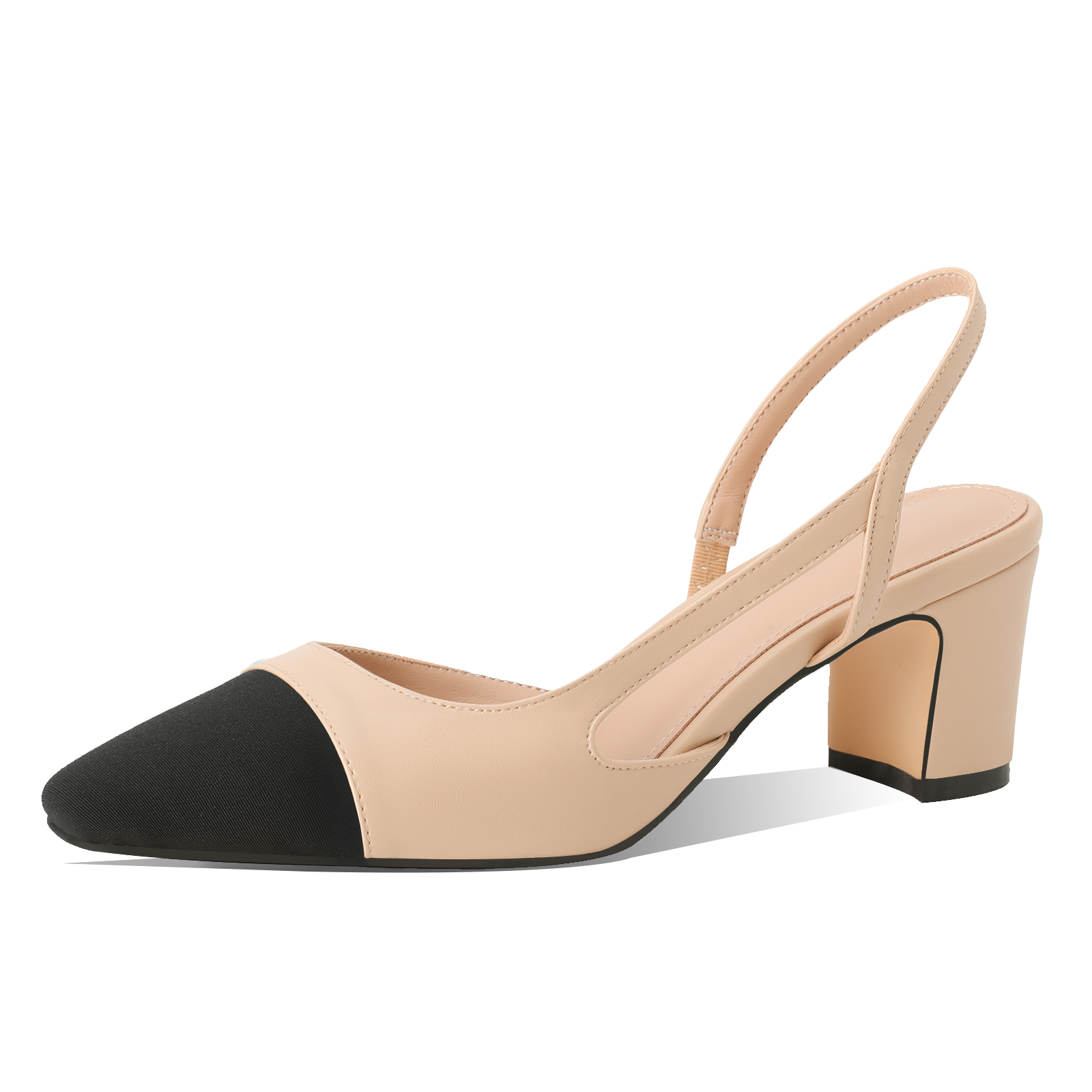Two Tones Slingback Pumps