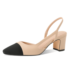 Two Tones Slingback Pumps