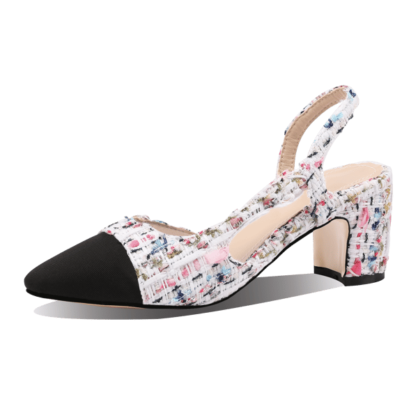 MiraAzzurra Shoes | 2 Tones Slingback Pumps 65 - Color No.12