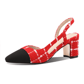 Two Tones Slingback Pumps