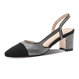 Two Tones Slingback Pumps