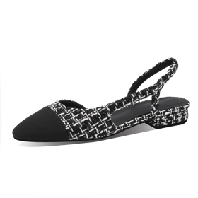 Two Tones Slingback Flats