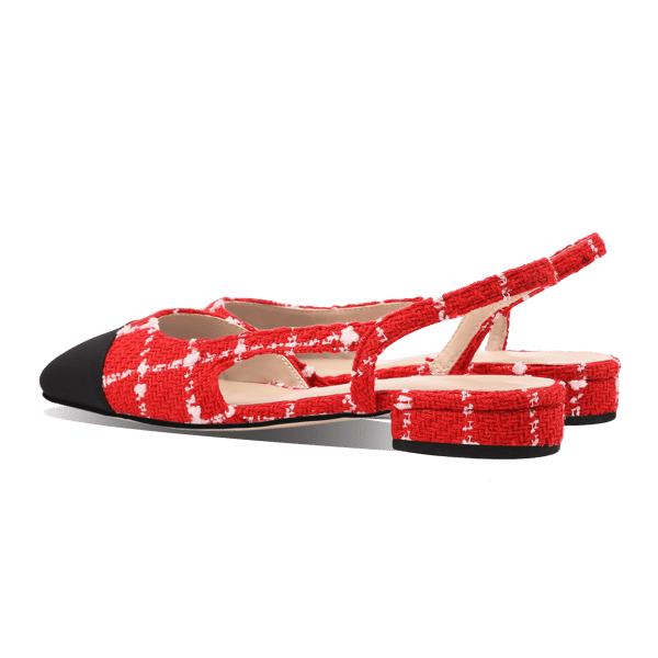 MiraAzzurra Shoes | 2 Tones Slingback Flat TS - Color No.7