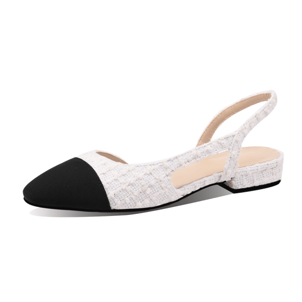 MiraAzzurra Shoes | 2 Tones Slingback Flat TS - Color No.11