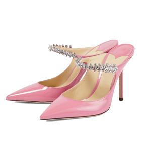 Crystal Arch Strap Mules