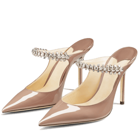 Crystal Arch Strap Mules