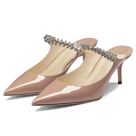 Crystal Arch Strap Mules 65