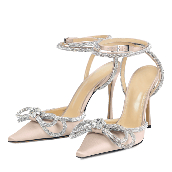 MiraAzzurra Shoes | Rhinestone Bow Ankle Strap Sandal 100