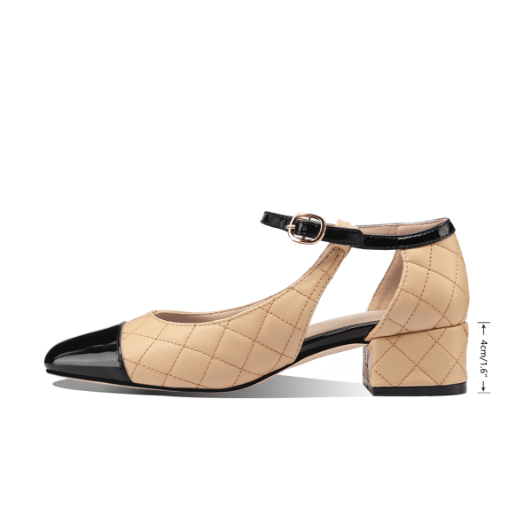 MiraAzzurra Shoes | Ankle Strap 2 Tones Sandal 40 - Nude