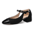 Ankle Strap Two Tones Sandal Corduroy - Black