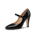 High Heel 2 Tones Maryjane Pumps 90 - Black