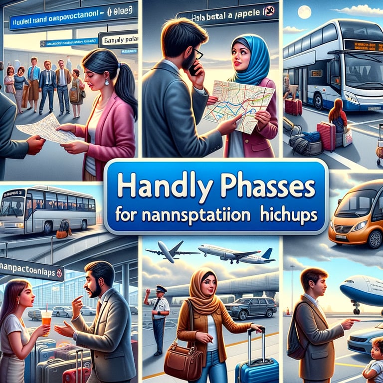 Handy English Phrases for Navigating Transportation Hiccups