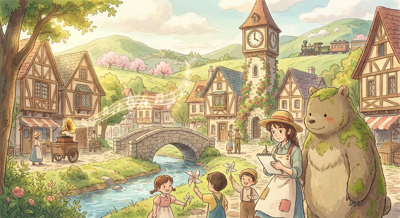 The Melody of Everyday HeartsIn the serene town of Meadowvale, life flowed with a gentle harmony,