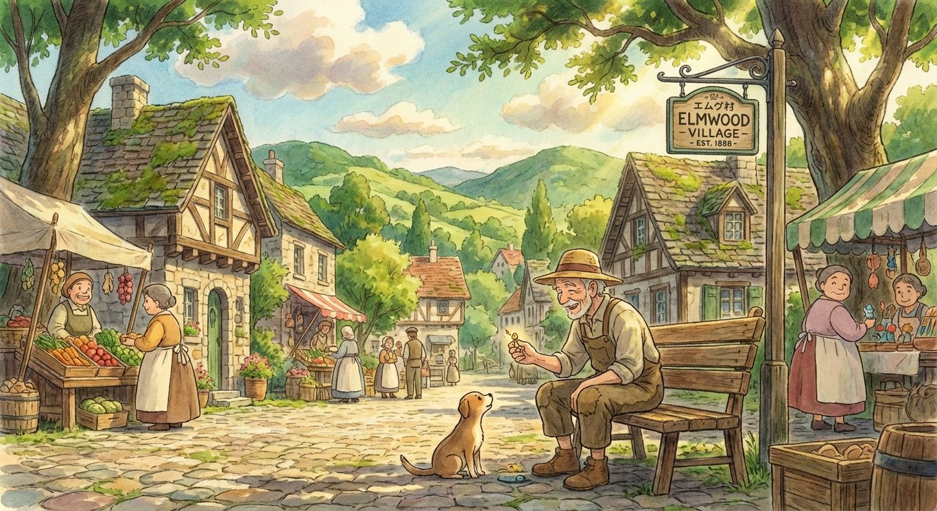 The Laughter in the Little ThingsIn the sleepy village of Elmwood, where the morning sun bathed the