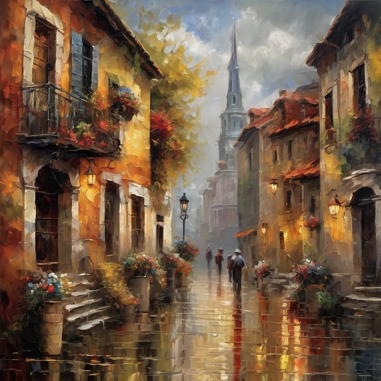 The Sunlit Path of Simple JoysIn the picturesque village of Meadowbrook, where the golden sunlight