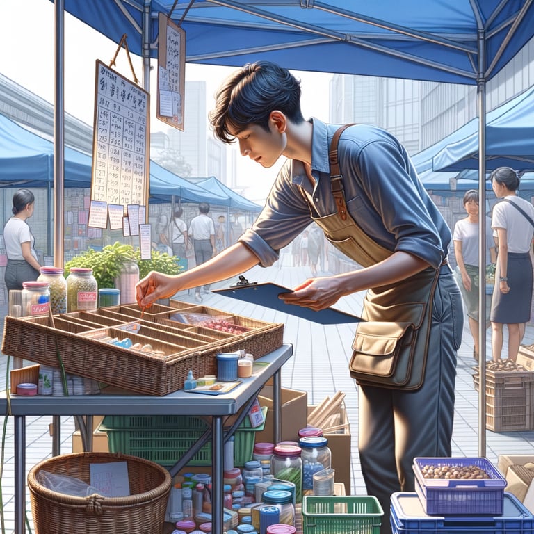 Handy English Phrases for "Setting Up a Market Stall"
