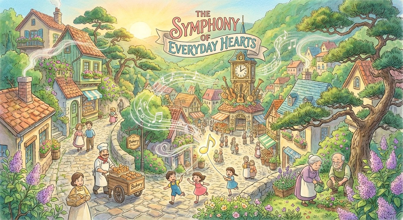 The Symphony of Everyday HeartsIn the quaint village of Oak Hollow, where the air was always sweet