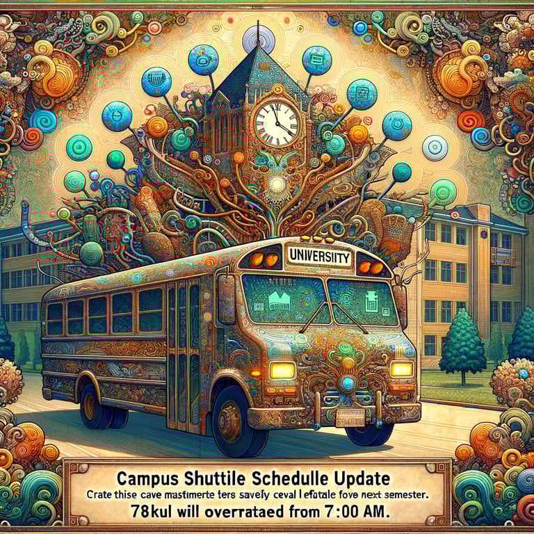 TOEFL Speaking Type 2 Practice Set: Campus Shuttle Schedule Update**Reading passageThe university
