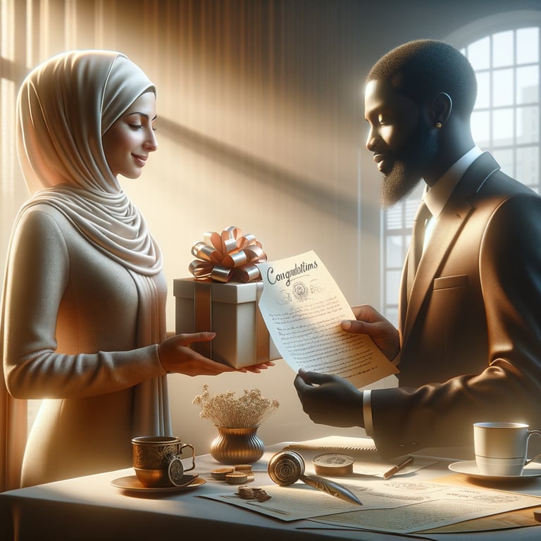 Expressing Congratulations and Gratitude in English with a Personal Touch
