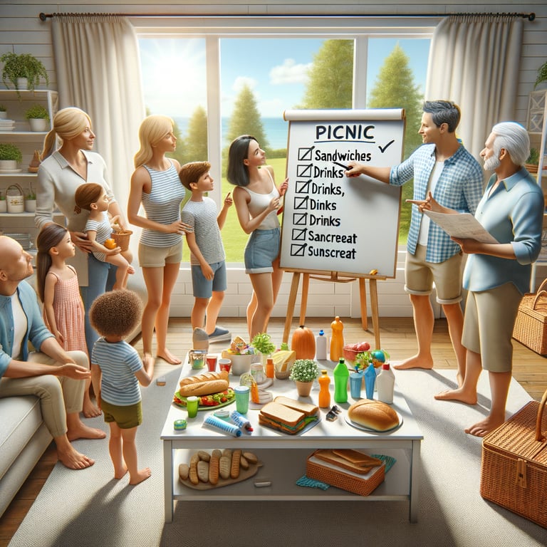 Making Plans for a Family Picnic in English