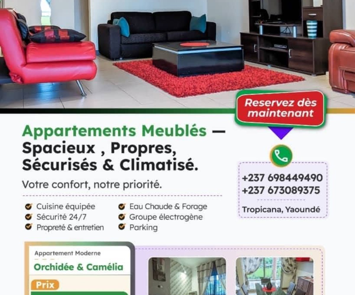 Appartement meublé à Ndi-Samba, Yaoundé