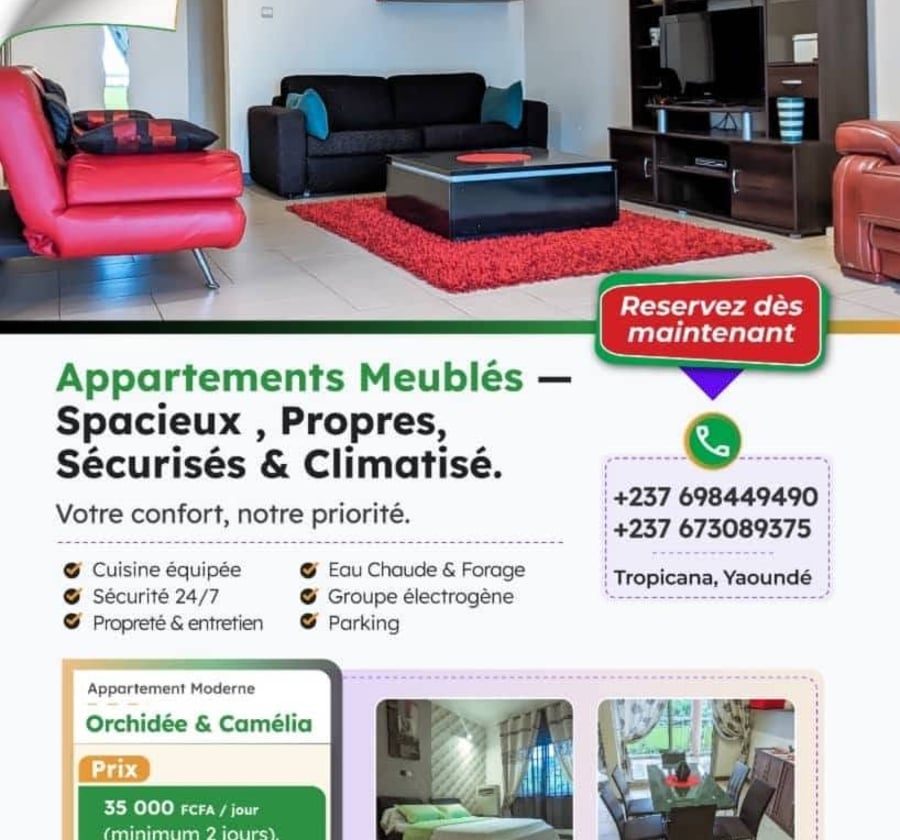 Appartement meublé à Ndi-Samba, Yaoundé