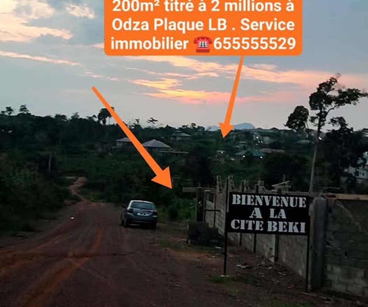 Terrain titré à Odza – 200 m² – F CFA