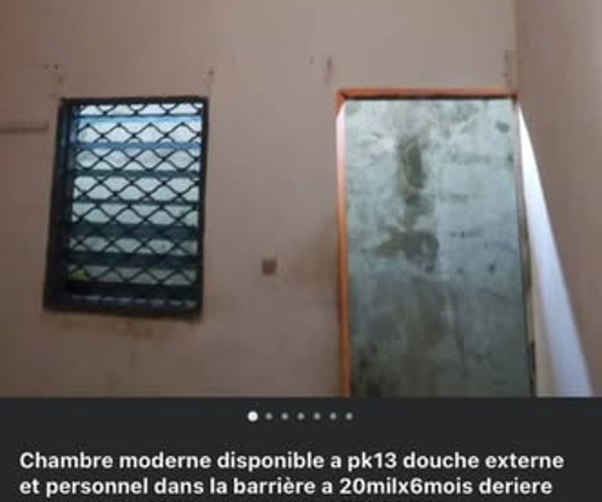 Maison à louer à Dakar - 2 chambres - 45 000 F CFA/mois