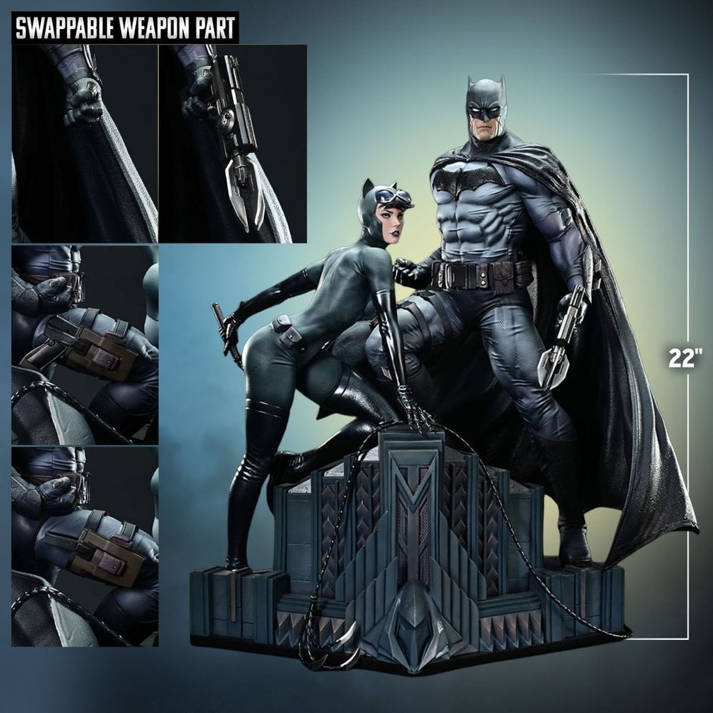 Batman &amp; Catwoman - DC Comics Escala 1:4 por Prime 1 Studio