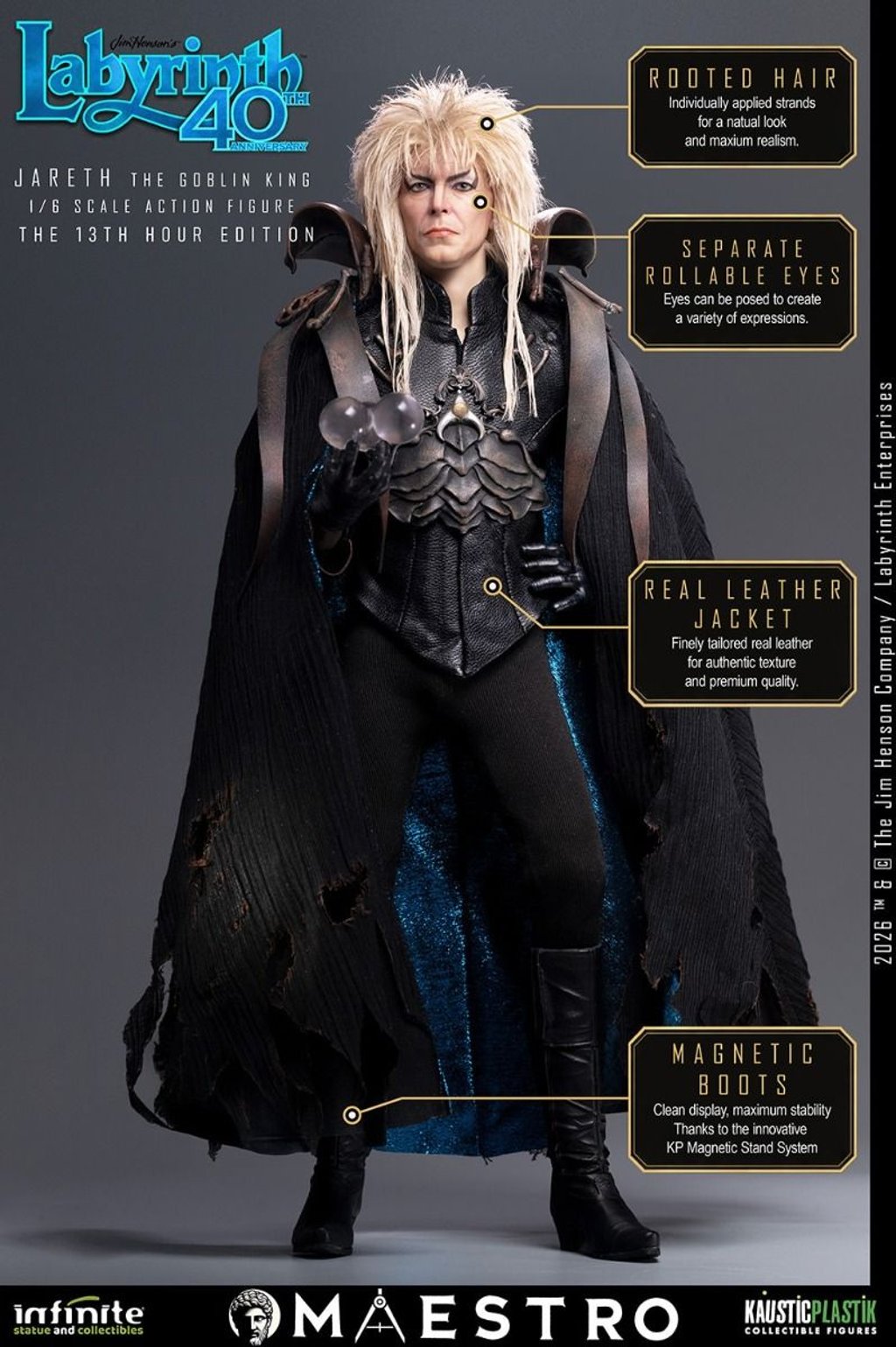 Jareth the Goblin King The 13th Hour - Laberinto (1986) por Infinite Statue
