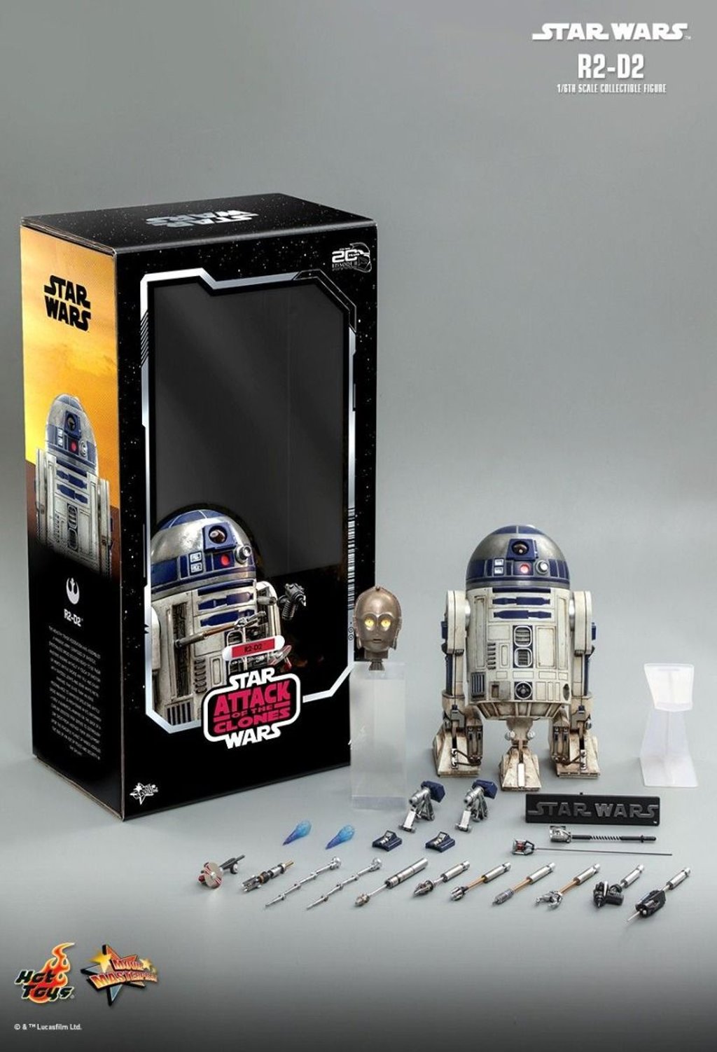 R2-D2 Star Wars Episode II - Attack of the Clones Escala 1:6 por Hot Toys