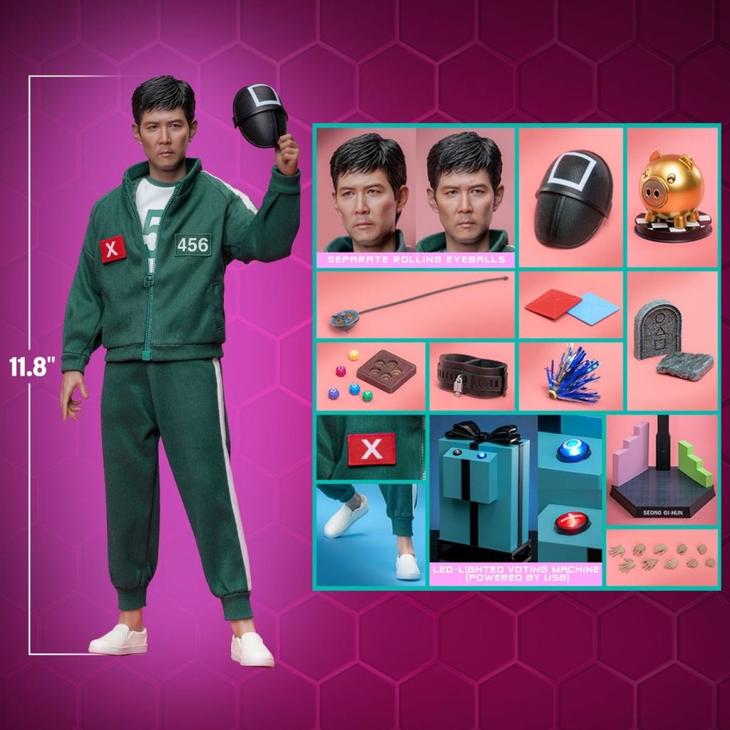 Seong Gi-hun - Squid Game Escala 1:6 por Hot Toys