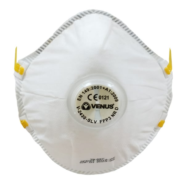 Venus - Disposable White Respirator Mask, MOQ-5 Pcs - V-2430/V-2430 SLV