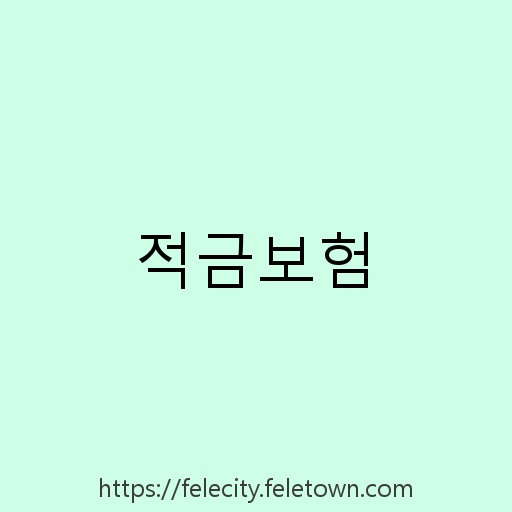 적금보험 설명사진