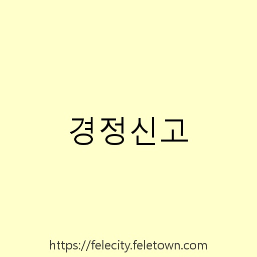경정신고 설명사진