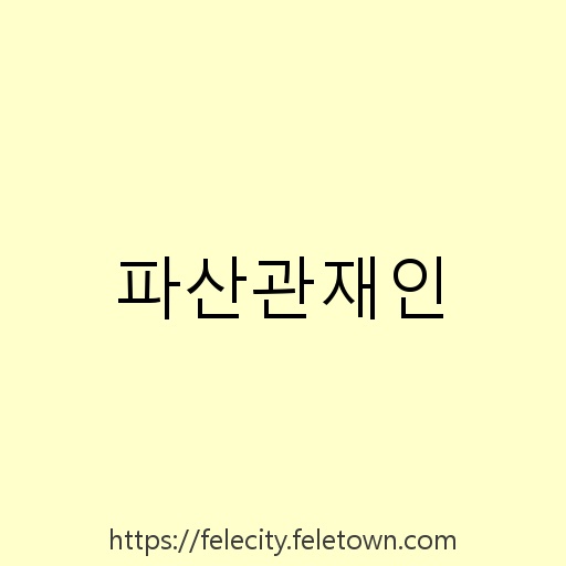 파산관재인 설명사진