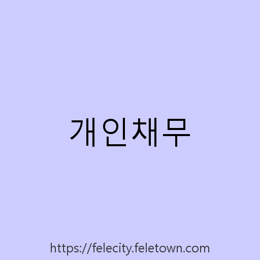 개인채무 설명사진