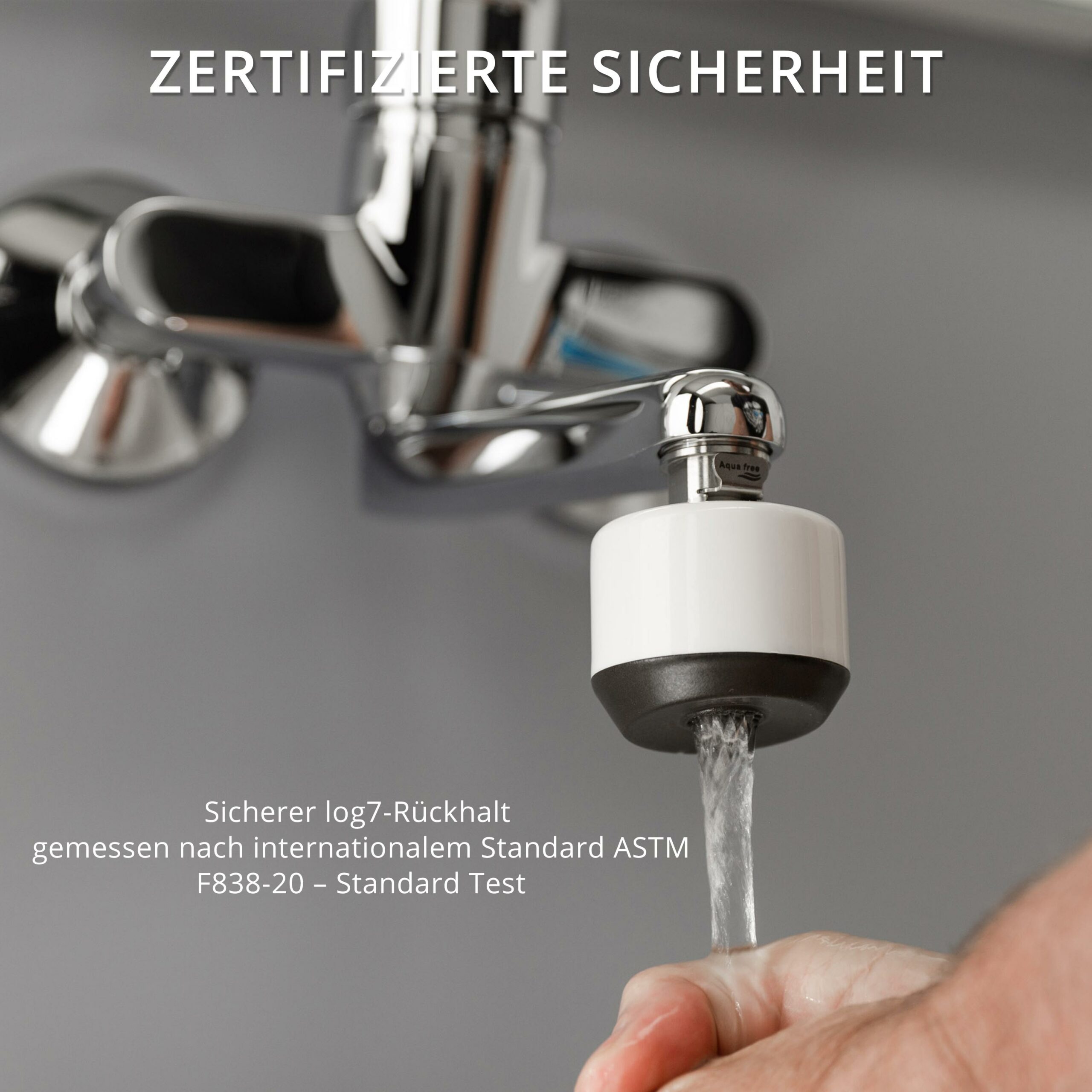 Zertifizierte Sicherheit Legionellenfilter Wasserhahn