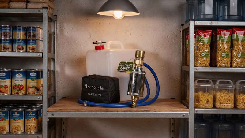 Vorratsregal in der Garage