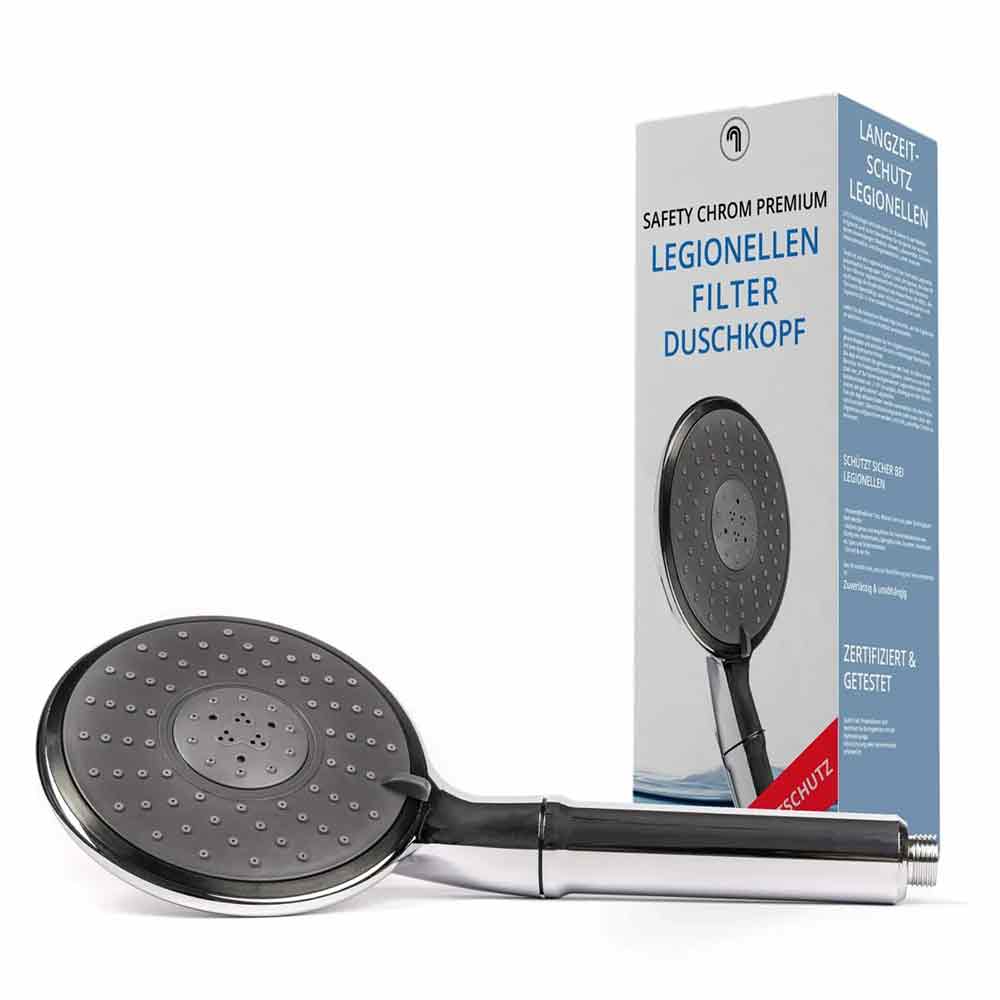 Legionellenfilter Duschkopf mit Zertifikat