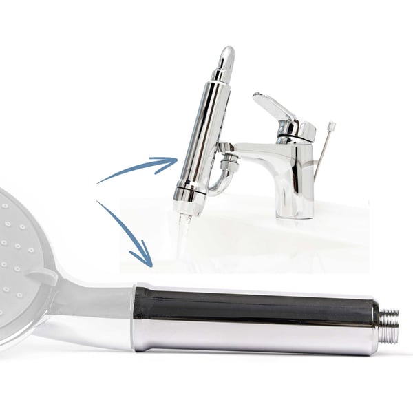 Legionellen Wechselfilter für Safety Chrom Premium Duschkopf und Wasserhahn