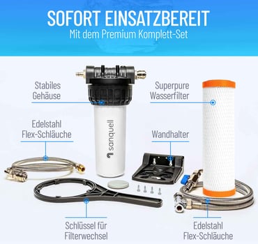 Sofort startklarer Wasserfilter