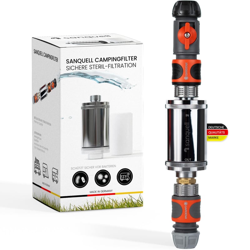 Campingfilter Explorer mit Verpackung