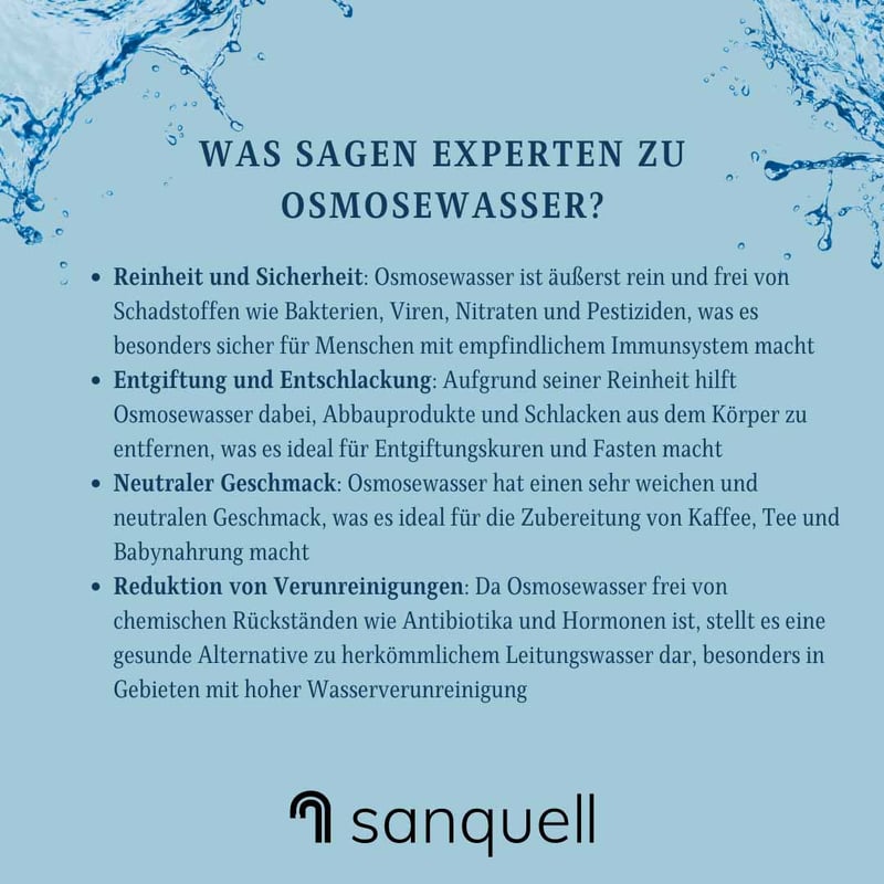 Osmoseanlage - das sagen die Experten