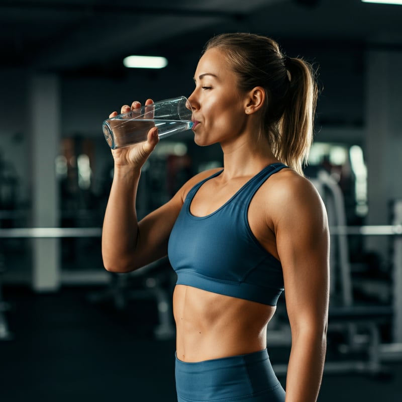 Viel Wassrr trinken beim Sport
