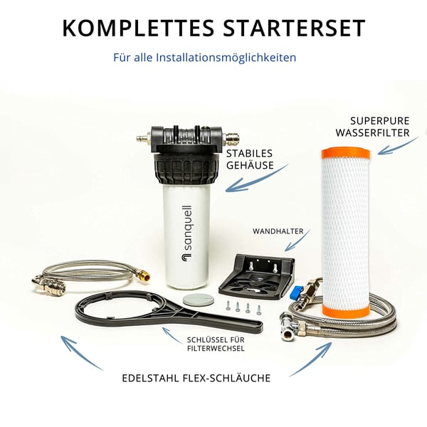 Kompletter Untertisch Wasserfilter für Küche